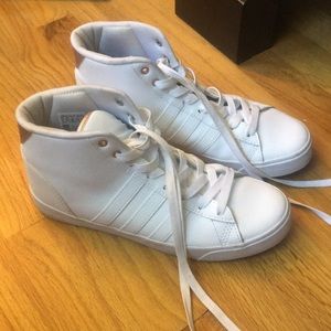 Adidas Cloudfoam white high tops